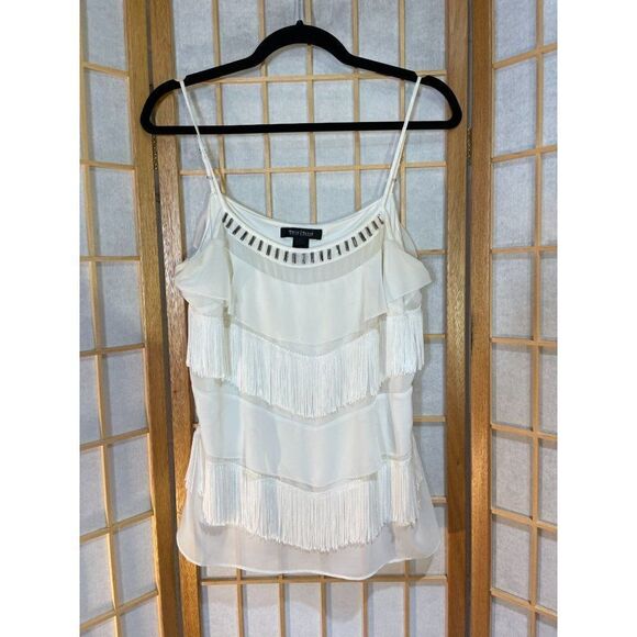 WHBM Med Fringe Sleeveless Blouse - Picture 2 of 16